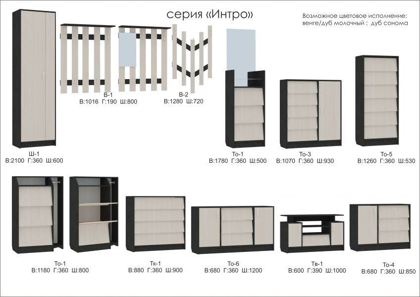 мебель серии интро в Сургуте