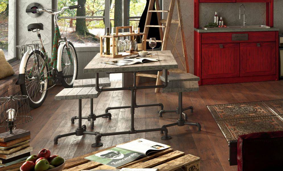 столовая группа home collection в стиле loft в Сургуте