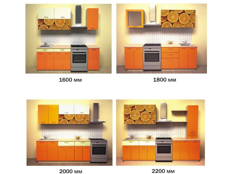 кухонный гарнитур апельсин в Сургуте