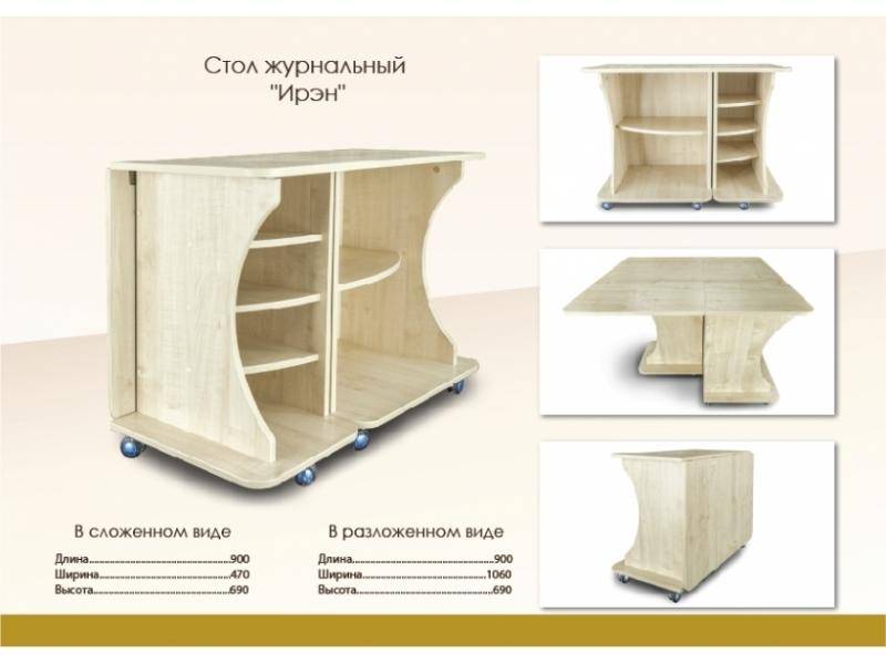 стол-тумба раскладной ирэн в Сургуте