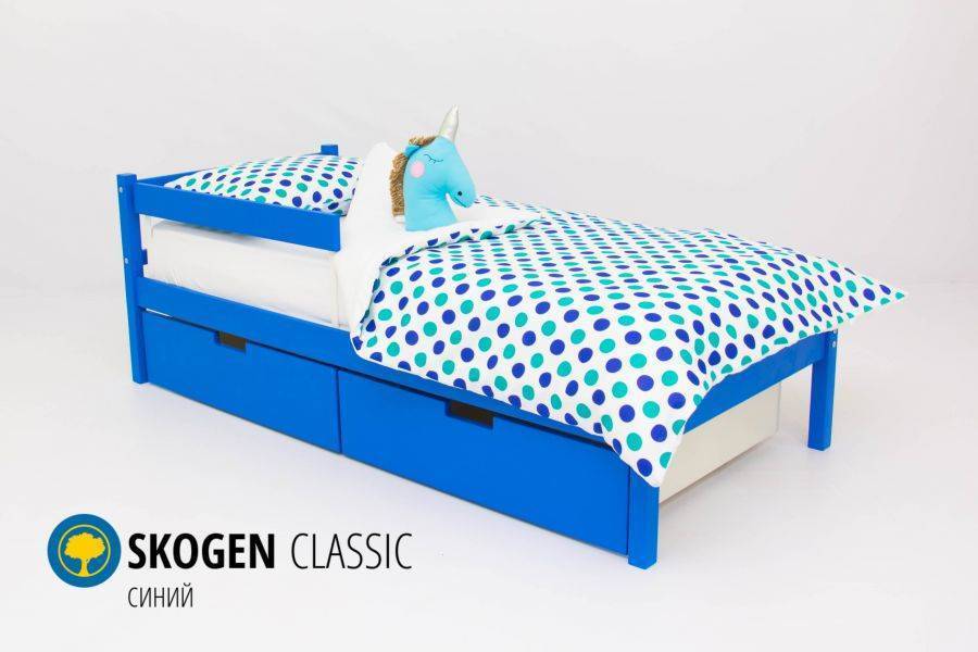 детская кровать skogen classic синий в Сургуте