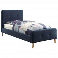 кровать button tufted flannelette navy 140х200 в Сургуте