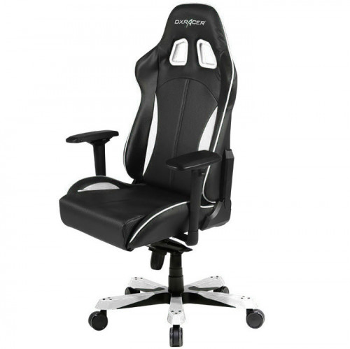 кресло геймерское dxracer king ks57 черно-белое в Сургуте