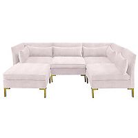 диван zara sectional угловой розовый в Сургуте