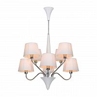подвесная люстра arte lamp a1528lm-8wh белая в Сургуте