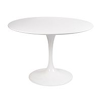 стол eero saarinen style tulip table mdf d100 глянцевый белый в Сургуте