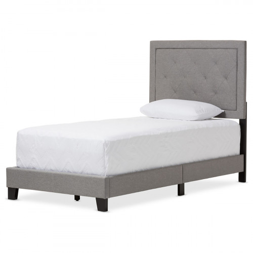 кровать paris linen upholstered gray 90х200 в Сургуте