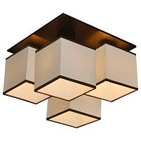 потолочная люстра arte lamp quadro a4402pl-4bk в Сургуте