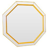 зеркало венецианское восьмиугольное желтое yellow octagon в Сургуте