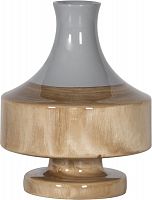 ваза настольная rustic chic vase grey wood в Сургуте