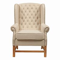 кресло мягкое с ушами french provincial armchair бежевое в Сургуте