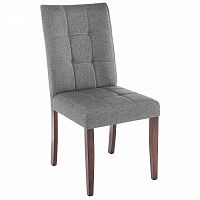 стул деревянный madina dark walnut / fabric grey в Сургуте