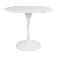 стол eero saarinen style tulip table mdf белый d90 глянцевый в Сургуте