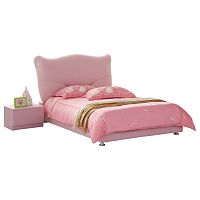 кровать pink leather kitty 120х200 в Сургуте