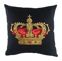 подушка с картинкой короны king crown black в Сургуте