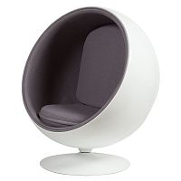 кресло eero ball chair серое в Сургуте