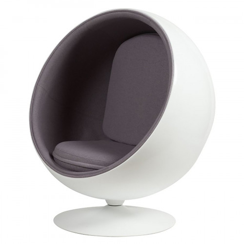 кресло eero ball chair серое в Сургуте