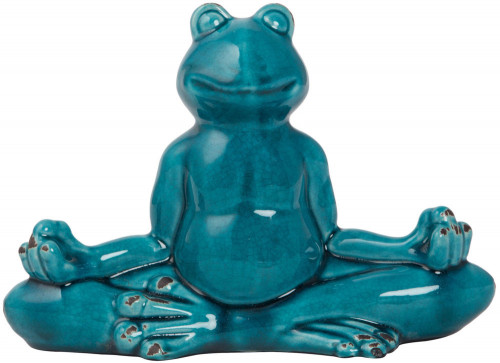 декор frog blue meditation в Сургуте