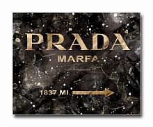 постер prada mafia на чёрном в золотом a3 в Сургуте