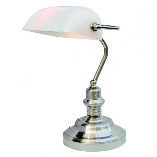 настольная лампа arte lamp banker a2491lt-1ss в Сургуте