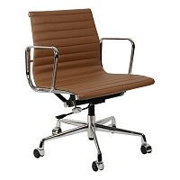 кресло eames style коричневая кожа в Сургуте