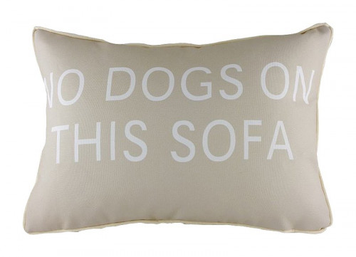 подушка с надписью no dogs on this sofa в Сургуте