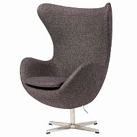 кресло egg chair серое в Сургуте