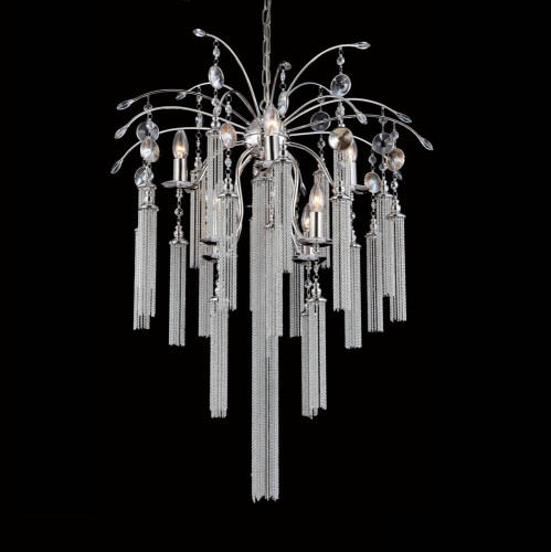 подвесная люстра crystal lux ethno sp8 хром в Сургуте