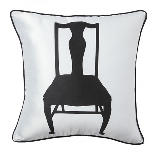 подушка с изображением стула chair white в Сургуте