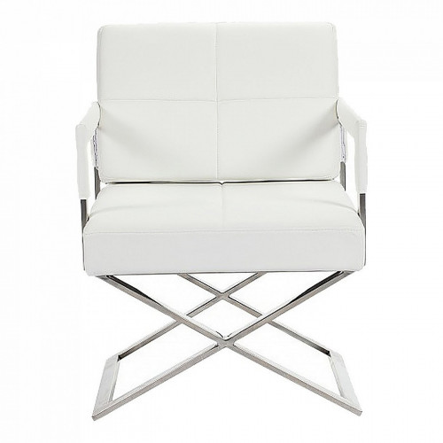 кресло aster x chair кожа белое в Сургуте