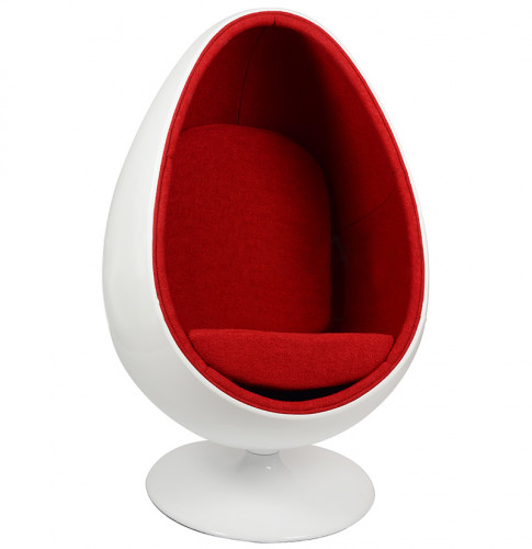 кресло ovalia egg style chair красное в Сургуте
