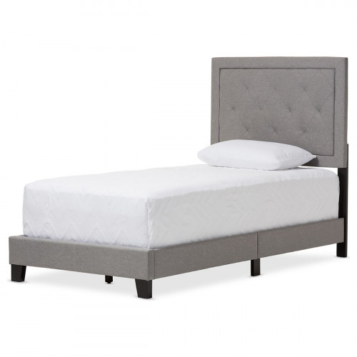кровать paris linen upholstered gray 120х200 в Сургуте