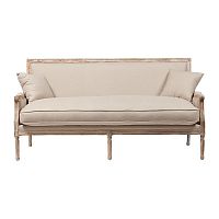 диван auguste salon bench with burlap прямой бежевый в Сургуте