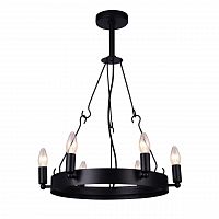 дизайнерская подвесная люстра arte lamp bastiglia a8811sp-6bk черная в Сургуте