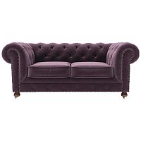 диван chesterfield lux двухместный прямой фиолетовый в Сургуте