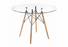 стол стеклянный nixon (eames style) натуральное дерево в Сургуте