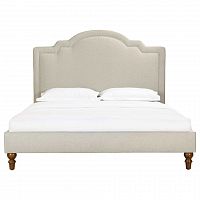 кровать двуспальная 160х200 бежевая cassis upholstered в Сургуте