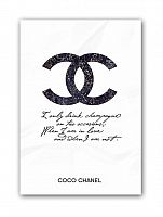 постер drink champagne. coco chanel а3 в Сургуте