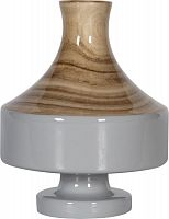 ваза настольная rustic chic vase wood grey в Сургуте