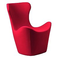 кресло papilio lounge chair красное в Сургуте