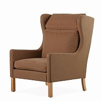 кресло wingback коричневый в Сургуте