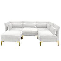 диван zara sectional угловой белый в Сургуте