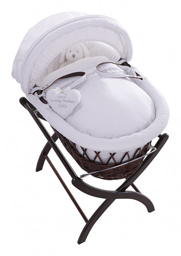 колыбель-переноска premium moses basket темная, белое белье в Сургуте