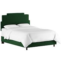 кровать двуспальная 180х200 зеленая paxton emerald velvet в Сургуте