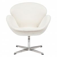 кресло swan chair белое в Сургуте