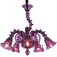 подвесная люстра arte lamp corno a8023lm-5cc фиолетовая в Сургуте