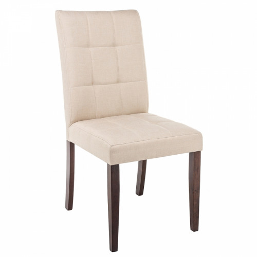стул деревянный madina dark walnut / fabric cream в Сургуте