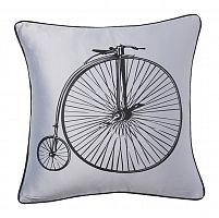 подушка с ретро-велосипедом retro bicycle grey в Сургуте