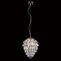 подвесной светильник crystal lux charme sp3+3 led gold/transparent в Сургуте