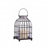 подсвечник-фонарь металлический клетка bird in cage ii, 22 см в Сургуте